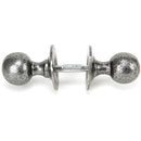 From The Anvil - Round Mortice/Rim Knob Set - Pewter Patina - 33778 - Choice Handles