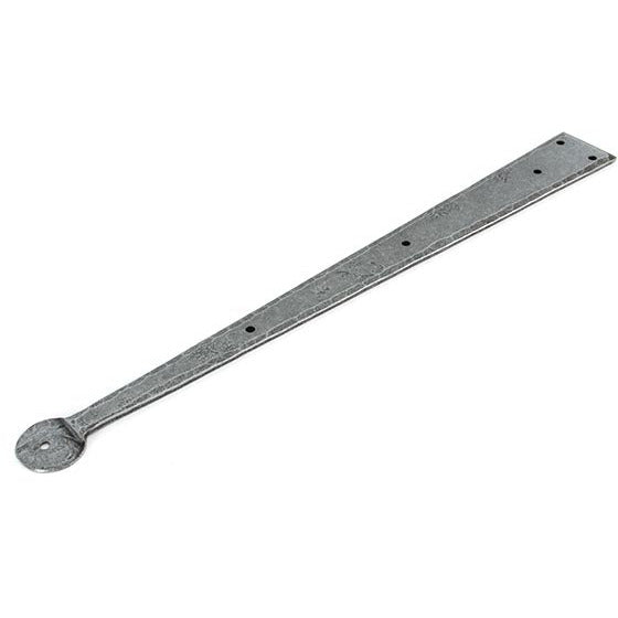 From The Anvil - 18" Penny End Hinge Front (pair) - Pewter Patina - 33786 - Choice Handles