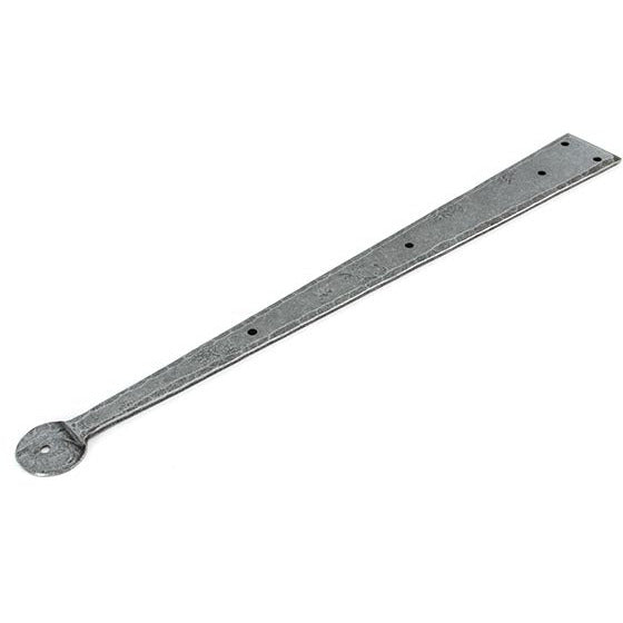 From The Anvil - 18" Penny End Hinge Front (pair) - Pewter Patina - 33786 - Choice Handles
