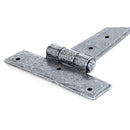 From The Anvil - 9" Penny End T Hinge (pair) - Pewter Patina - 33789 - Choice Handles