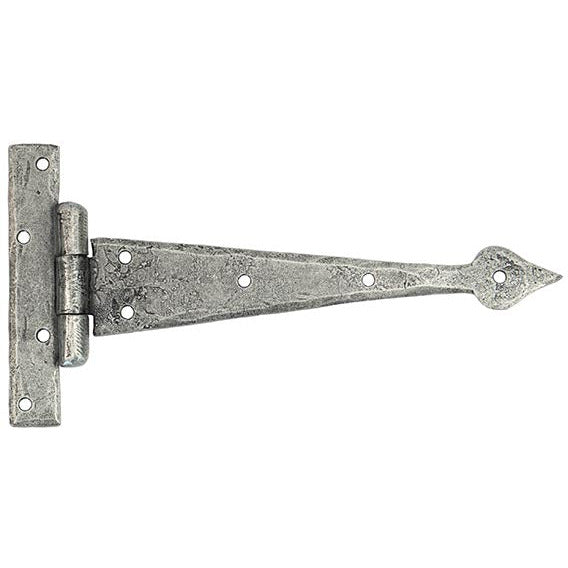 From The Anvil - 9" Arrow Head T Hinge (pair) - Pewter Patina - 33790 - Choice Handles