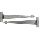 From The Anvil - 22" Arrow Head T Hinge (pair) - Pewter Patina - 33792 - Choice Handles