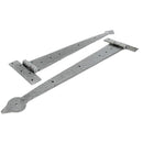 From The Anvil - 22" Arrow Head T Hinge (pair) - Pewter Patina - 33792 - Choice Handles