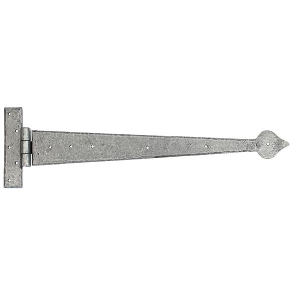 From The Anvil - 22" Arrow Head T Hinge (pair) - Pewter Patina - 33792 - Choice Handles