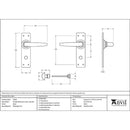 From The Anvil - Smooth Lever Bathroom Set - Black - 33822 - Choice Handles