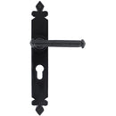 From The Anvil - Tudor Lever Euro Lock Set - Black - 33827 - Choice Handles