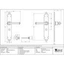 From The Anvil - Tudor Lever Bathroom Set - Black - 33828 - Choice Handles