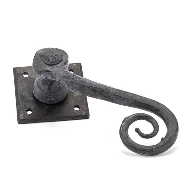 From The Anvil - Monkeytail Lever on Rose Set (Diamond) - Beeswax - 33848 - Choice Handles