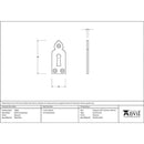 From The Anvil - Gothic Escutcheon - Beeswax - 33864 - Choice Handles