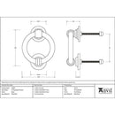 From The Anvil - 4" Ring Door Knocker - Black - 33869 - Choice Handles