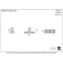 From The Anvil - Locking Stay Pin - Pewter Patina - 33870 - Choice Handles