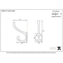 From The Anvil - Celtic Hat & Coat Hook - Black - 33883 - Choice Handles