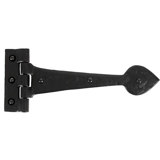 From The Anvil - 10½" Cast T Hinge (pair) - Black - 33885 - Choice Handles