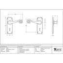 From The Anvil - Monkeytail Lever Lock Set - Beeswax - 33900 - Choice Handles