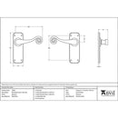 From The Anvil - Monkeytail Lever Latch Set - Beeswax - 33901 - Choice Handles