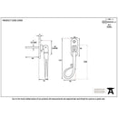 From The Anvil - Shepherd's Crook Espag - LH - Black - 33958 - Choice Handles