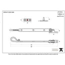 From The Anvil - 8" Shepherd's Crook Stay - Black - 33960 - Choice Handles