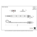 From The Anvil - 10" Shepherd's Crook Stay - Black - 33961 - Choice Handles