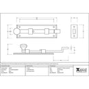 From The Anvil - 6" Cranked Knob Bolt - Black - 33979 - Choice Handles