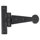 From The Anvil - 4" Penny End T Hinge (pair) - Black - 33986 - Choice Handles