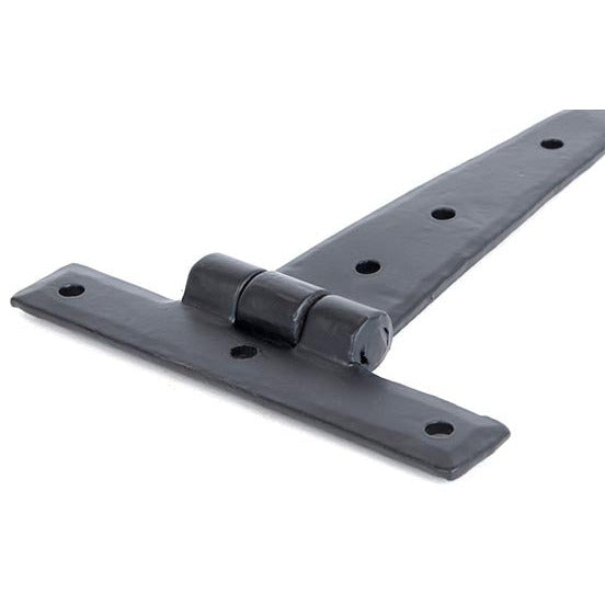 From The Anvil - 6" Penny End T Hinge (pair) - Black - 33987 - Choice Handles