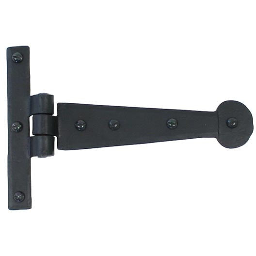 From The Anvil - 6" Penny End T Hinge (pair) - Black - 33987 - Choice Handles