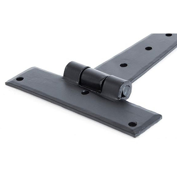 From The Anvil - 9" Penny End T Hinge (pair) - Black - 33988 - Choice Handles