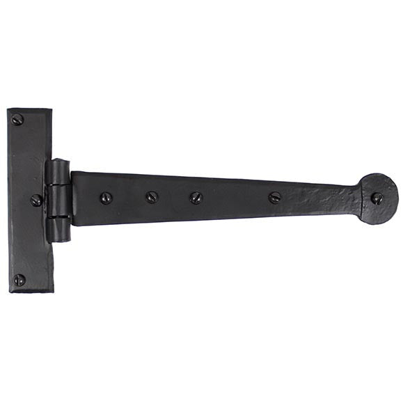 From The Anvil - 9" Penny End T Hinge (pair) - Black - 33988 - Choice Handles