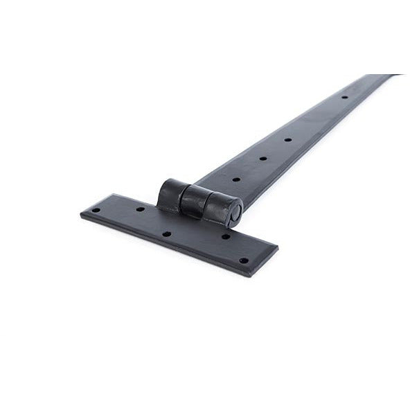 From The Anvil - 12" Penny End T Hinge (pair) - Black - 33989 - Choice Handles