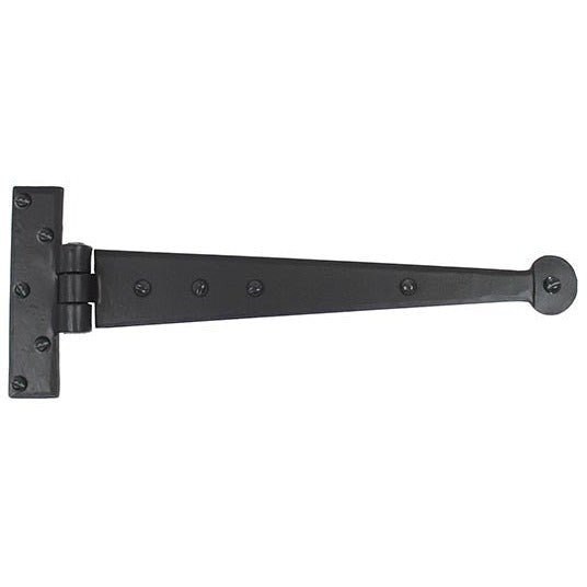 From The Anvil - 12" Penny End T Hinge (pair) - Black - 33989 - Choice Handles