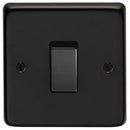 From The Anvil - Single 10 Amp Switch - Matt Black - 34200/2 - Choice Handles