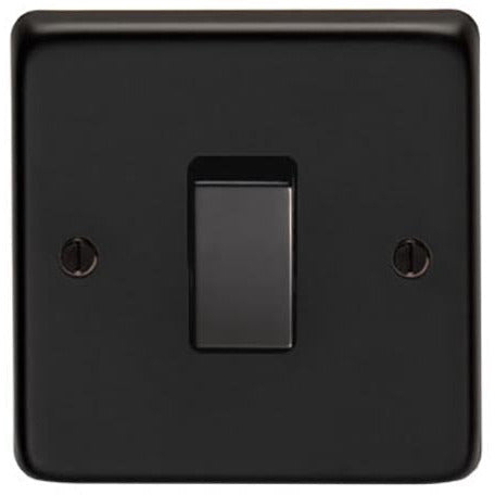 From The Anvil - Single 10 Amp Switch - Black Nickel - 34200 - Choice Handles