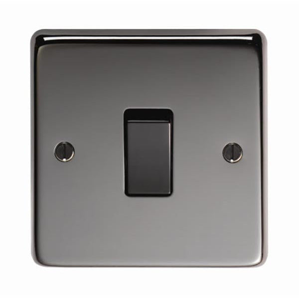From The Anvil - Single 10 Amp Switch - Black Nickel - 34200 - Choice Handles