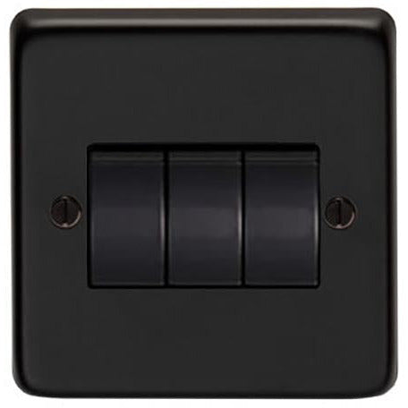 From The Anvil - Triple 10m Amp Switch - Matt Black - 34202/2 - Choice Handles