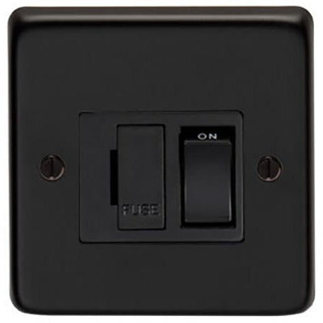 From The Anvil - 13 Amp Fused Switch - Matt Black - 34208/2 - Choice Handles