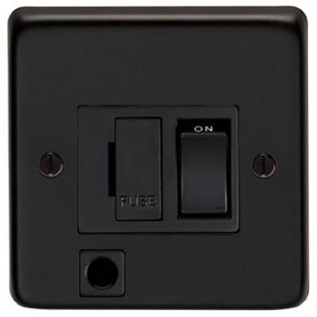 From The Anvil - 13 Amp Switched Fuse + Flex - Matt Black - 34210/2 - Choice Handles