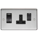 From The Anvil - 45 Amp Switch & Socket - Satin Stainless Steel - 34226/1 - Choice Handles