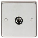 From The Anvil - Single TV Socket - Satin Stainless Steel - 34229/1 - Choice Handles