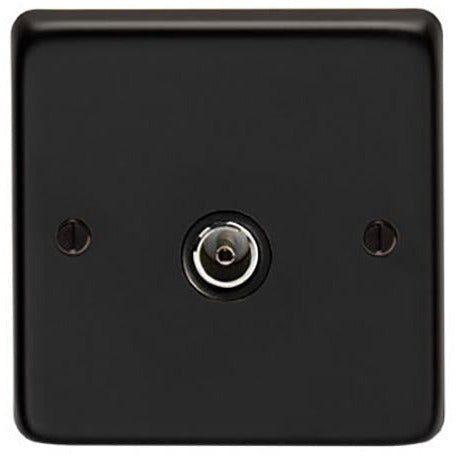 From The Anvil - Single TV Socket - Matt Black - 34229/2 - Choice Handles