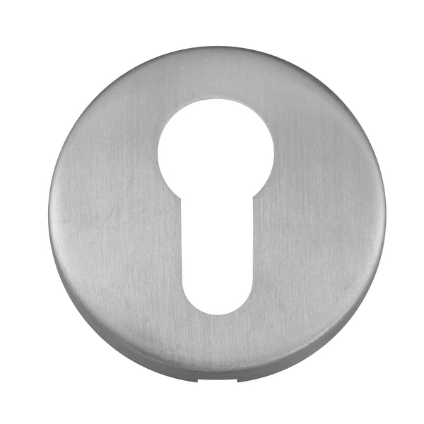 Eclipse - Precision 52x8mm Stainless Steel Euro Profile Escutcheon - Satin Stainless Steel - 34412 - Choice Handles