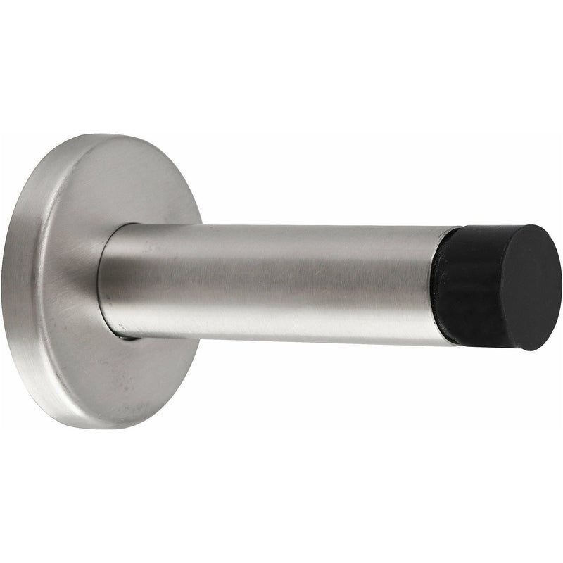 Eclipse - Precision 76mm Solid Stainless Steel Projection Door Stop - Satin Stainless Steel - 34453 - Choice Handles