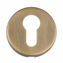 Eclipse - Precision 52x8mm Stainless Steel Euro Profile Escutcheon - Matt Antique Bronze - 34916 - Choice Handles