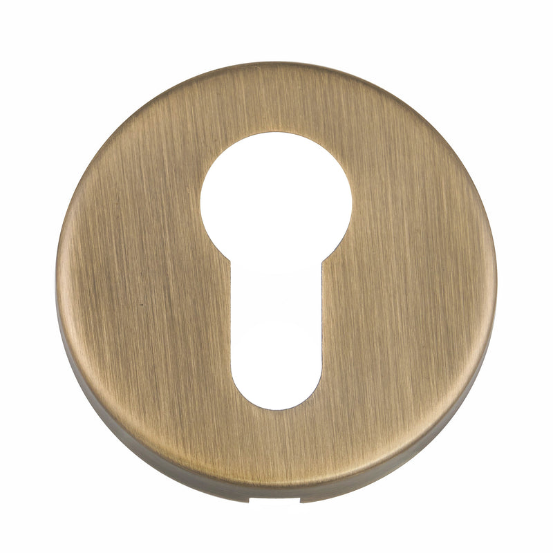 Eclipse - Precision 52x8mm Stainless Steel Euro Profile Escutcheon - Matt Antique Bronze - 34916 - Choice Handles