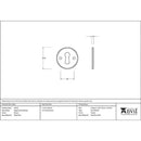 From The Anvil - Regency Escutcheon - Pewter Patina - 45123 - Choice Handles