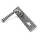 From The Anvil - Regency Lever Espag. Lock Set - Pewter Patina - 45129 - Choice Handles