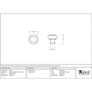 From The Anvil - Regency Cabinet Knob - Small - Pewter Patina - 45149 - Choice Handles