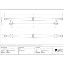 From The Anvil - Regency Pull Handle - Large - Pewter Patina - 45153 - Choice Handles
