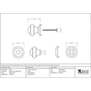 From The Anvil - Centre Door Knob - Pewter Patina - 45155 - Choice Handles