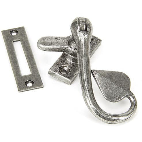 From The Anvil - Shropshire Window Fastener - Pewter Patina - 45250 - Choice Handles