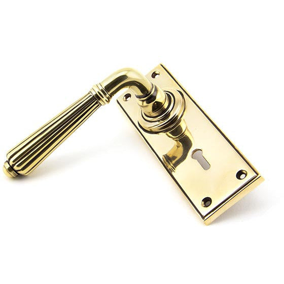 From The Anvil - Hinton Lever Lock Set - Aged Brass - 45310 - Choice Handles